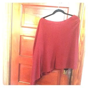 MINNIE ROSE 100% CASHMERE ASYMMETRICAL Sweater